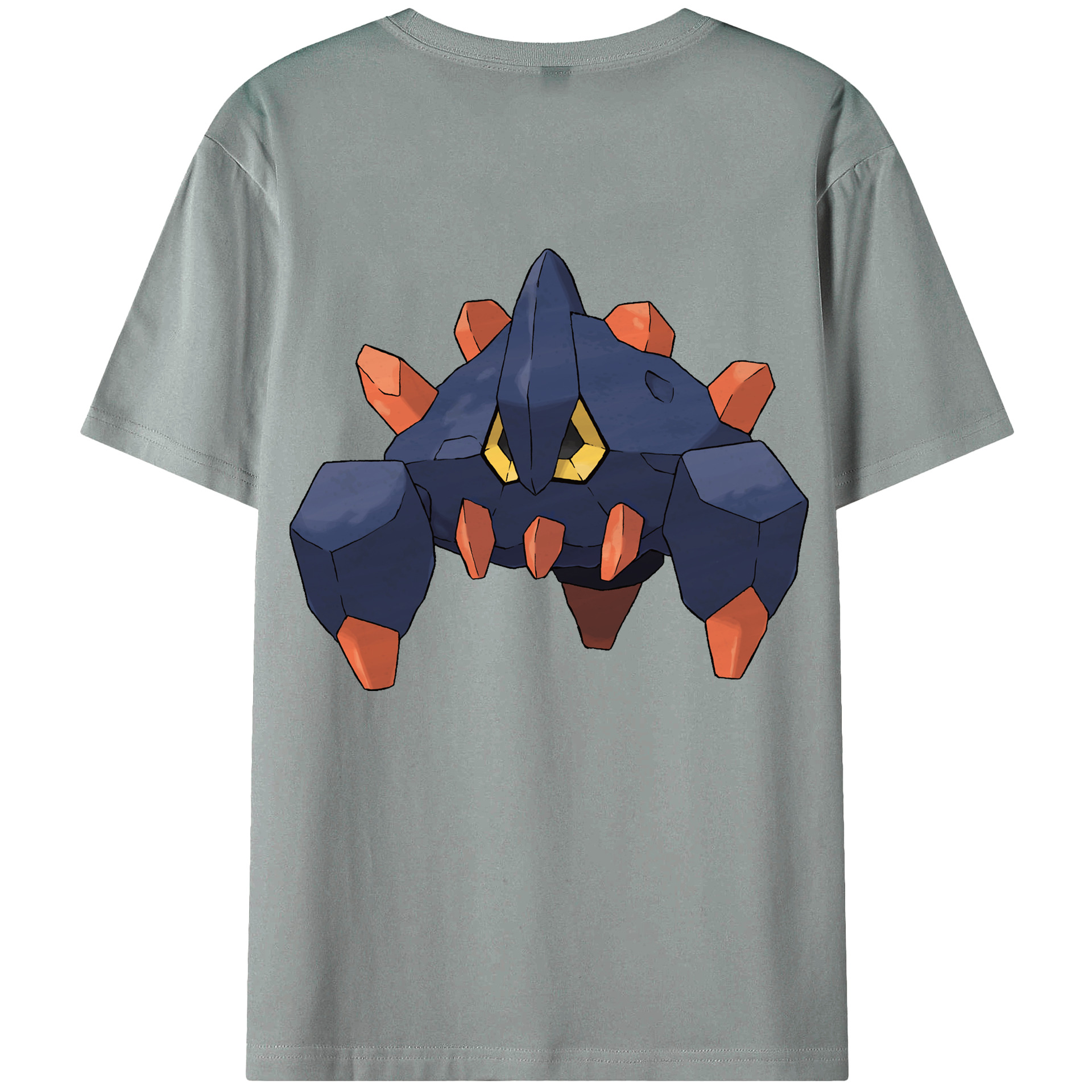 （画像用） ポケットモンスター Pokémon 綿100％ メンズ半袖Tシャツ（バックプリント） 通気性